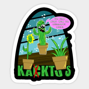 Cactus Kaktus poop Watchers Cartoon Sticker